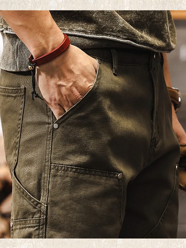 RUGGED WORKWEAR STRAIGHT-LEG UTILITY PANTS