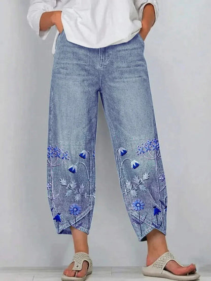 NORABELLE ARTISAN LINEN PANTS